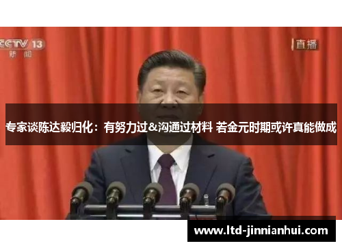 专家谈陈达毅归化：有努力过&沟通过材料 若金元时期或许真能做成